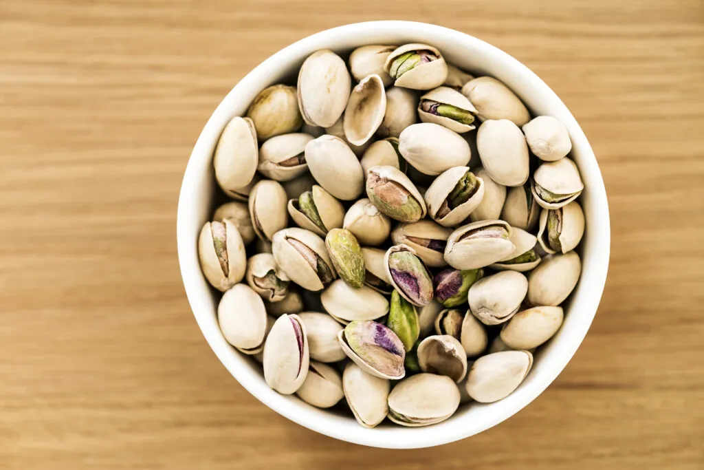 close up pistachio texture