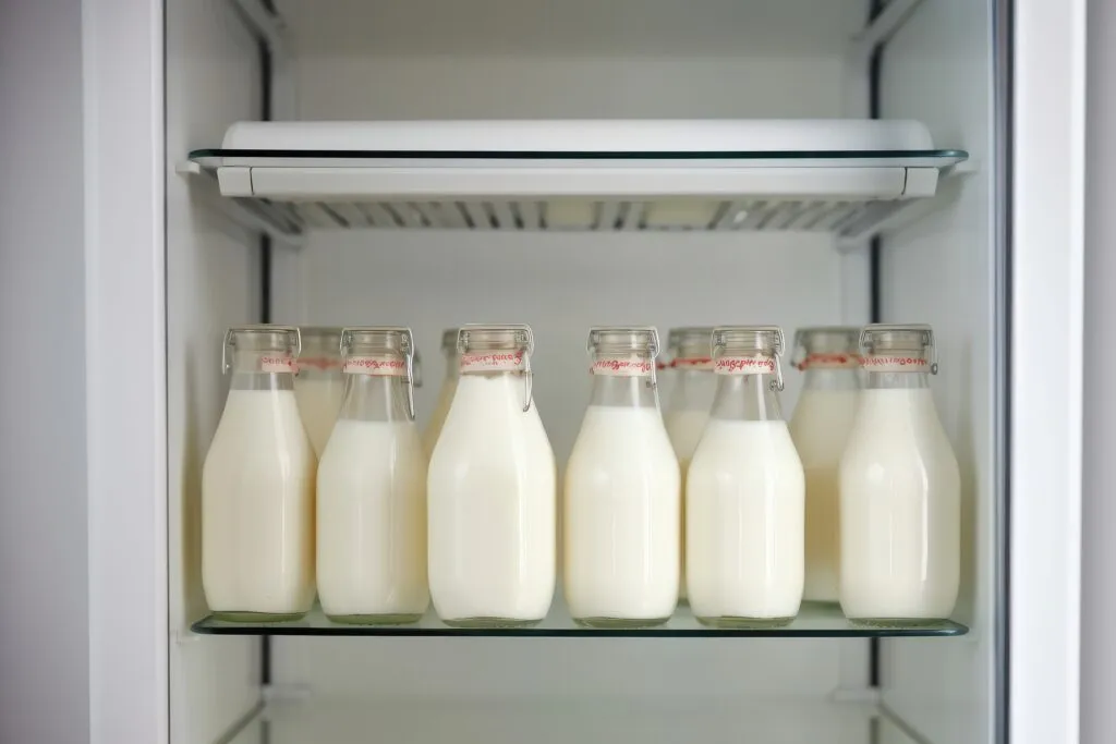 milk fridge professional advertising food photography